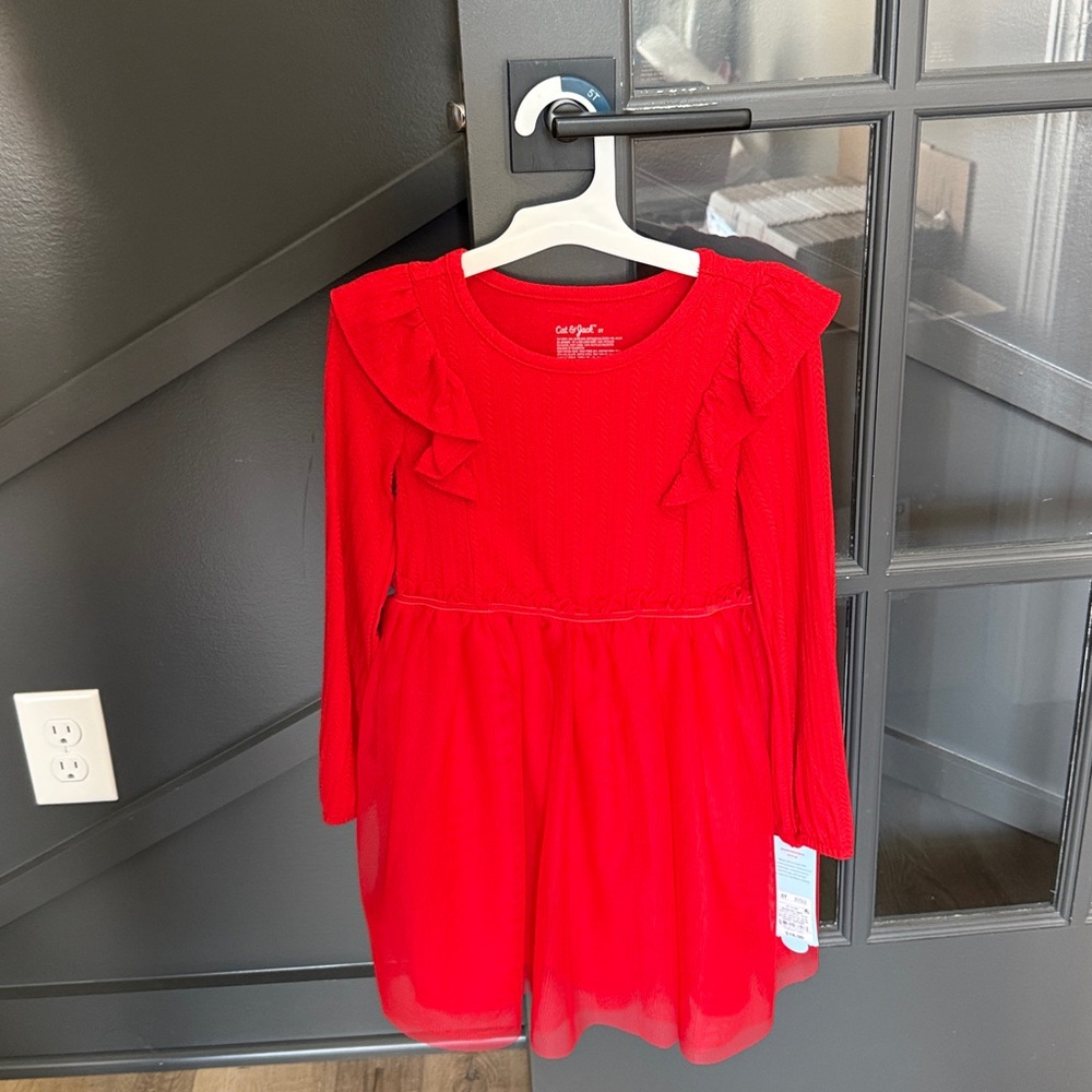 ☀️Target Red Ruffled Empire Waist Sundress NWT